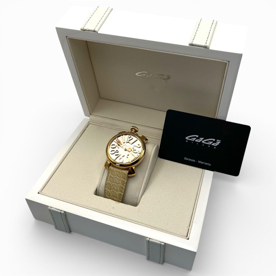 GaGa MILANO Manuale 40mm gold 付属品 希少色