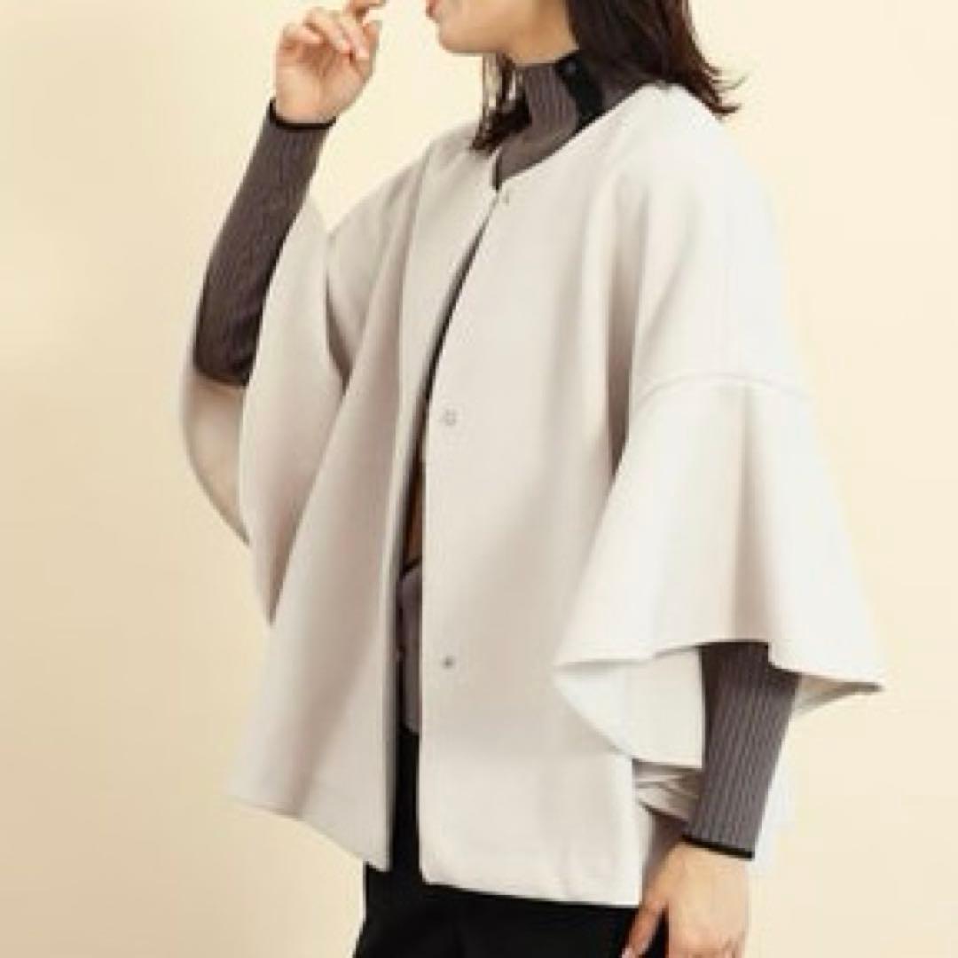 FENNEL フレアスリーブアウター　ヤマダヤ　ポンチョ　ケープ　コート