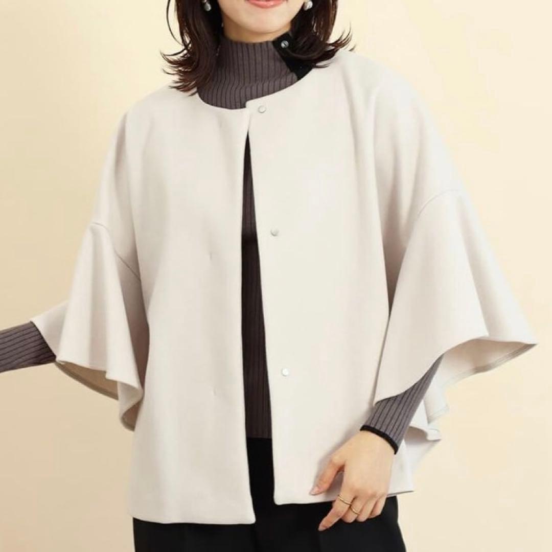 FENNEL フレアスリーブアウター　ヤマダヤ　ポンチョ　ケープ　コート