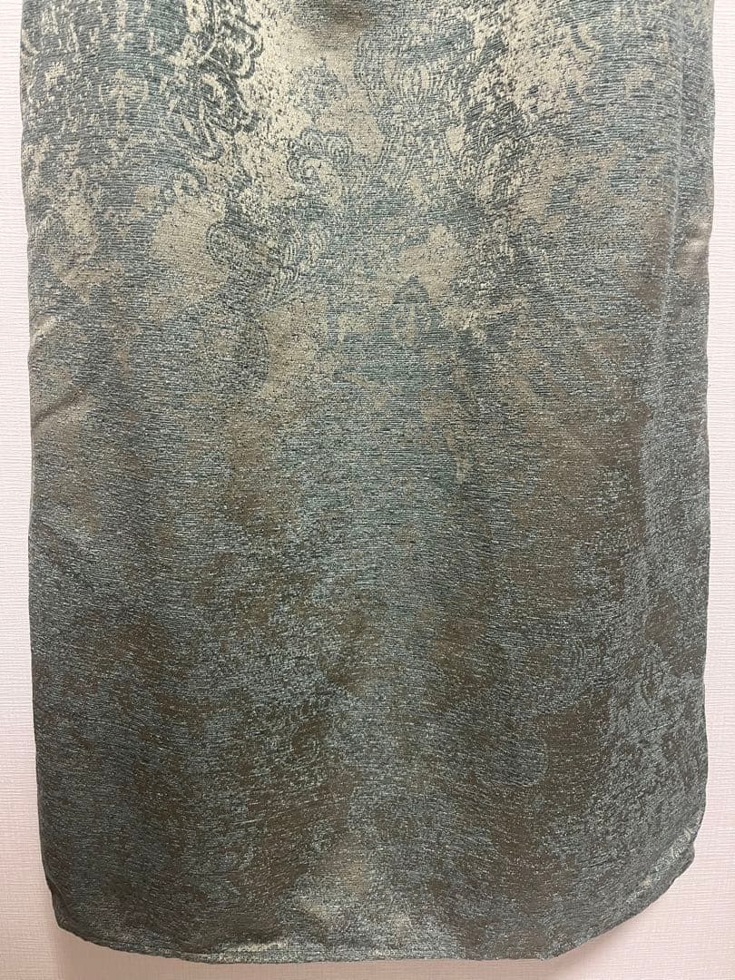 shoulder ribbon jacquard dress LE’RURE