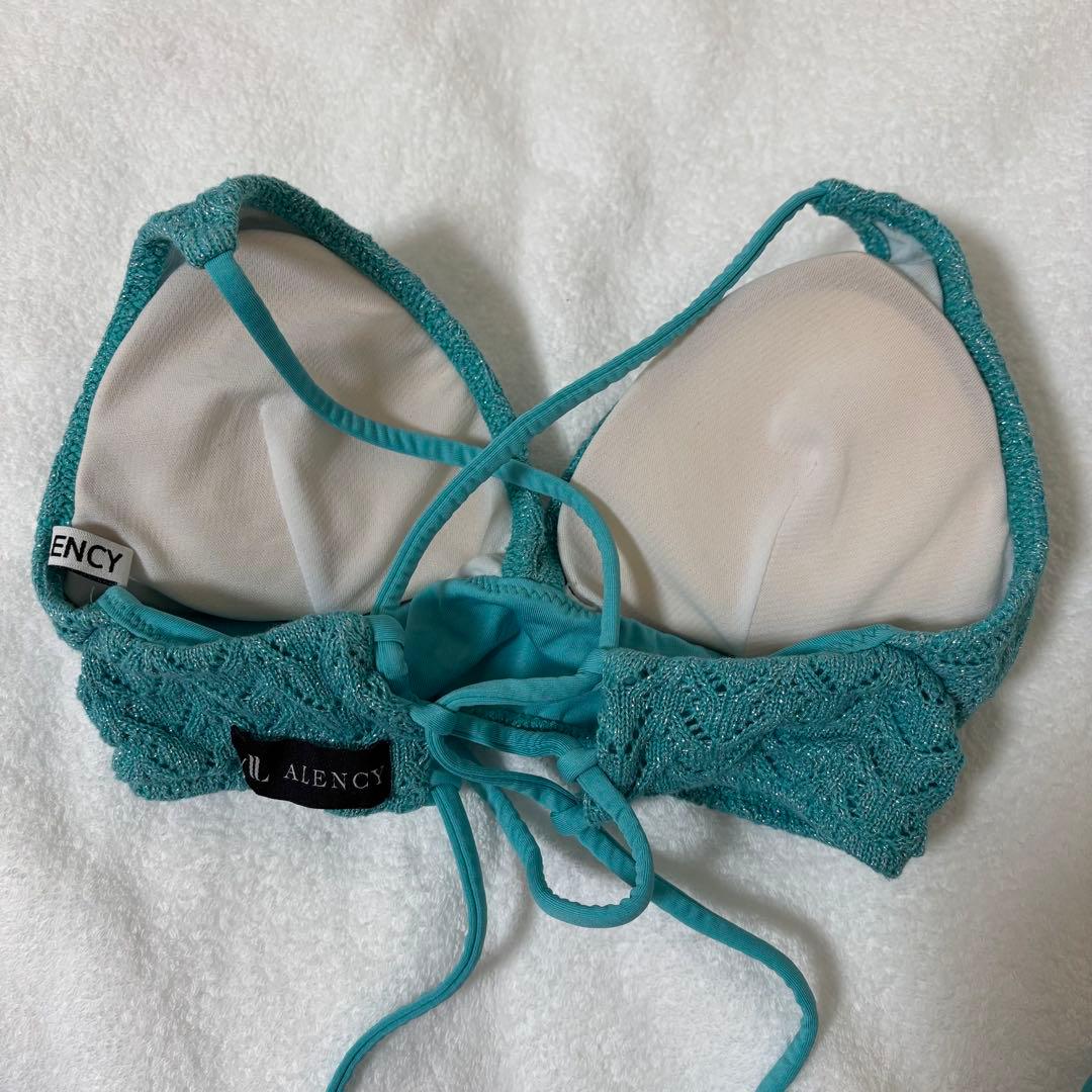 ALENCY ラメニットビキニ　2024 セパレート　水着　ビキニ　ぴとちゃん