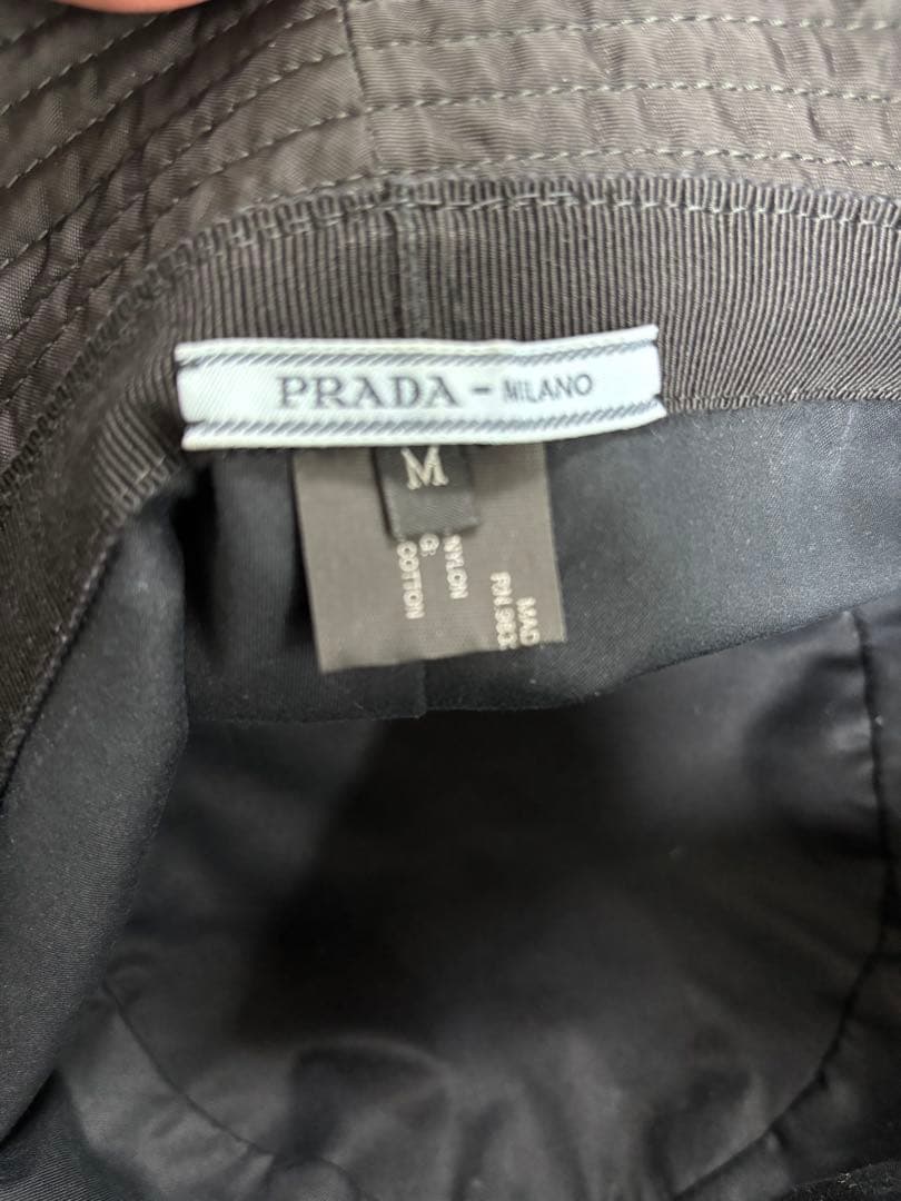 PRADA ブラック バケットハット　M