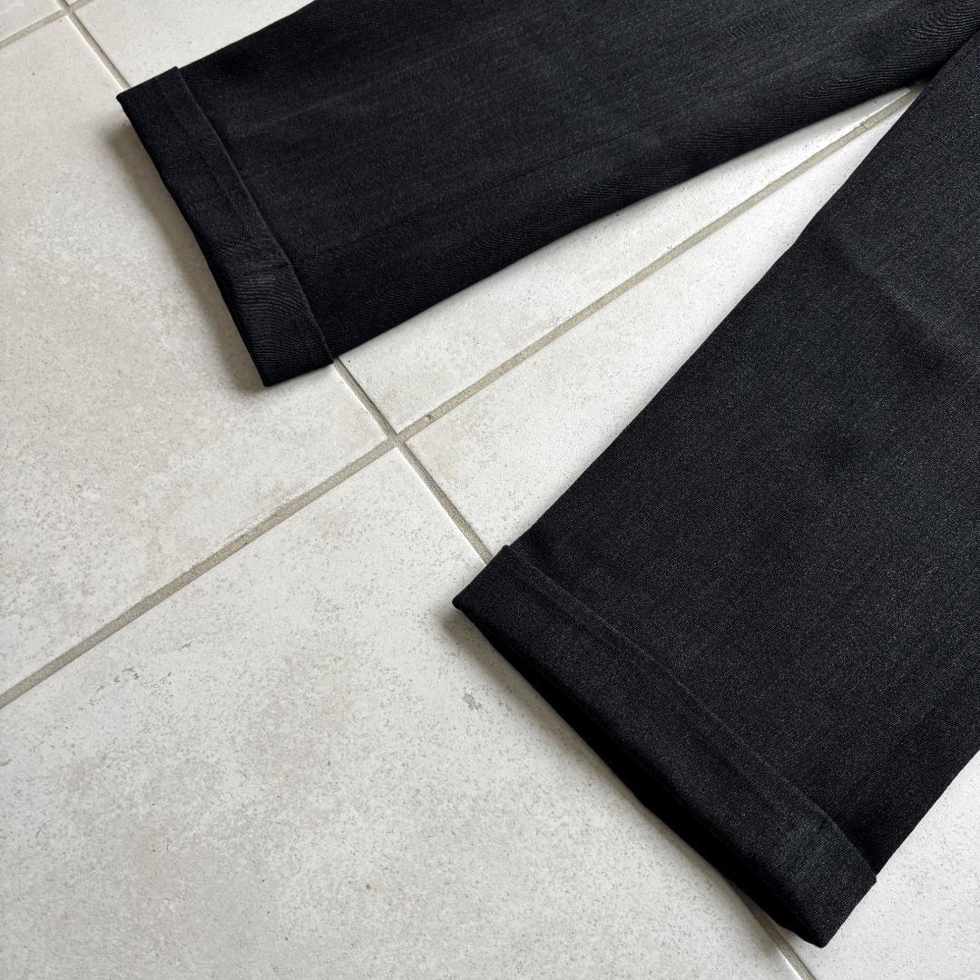 60s H BAR C ウィップコードウエスタンスラックス メランジブラック