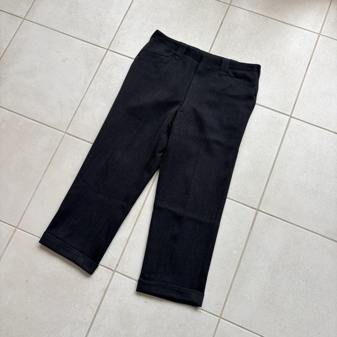 60s H BAR C ウィップコードウエスタンスラックス メランジブラック