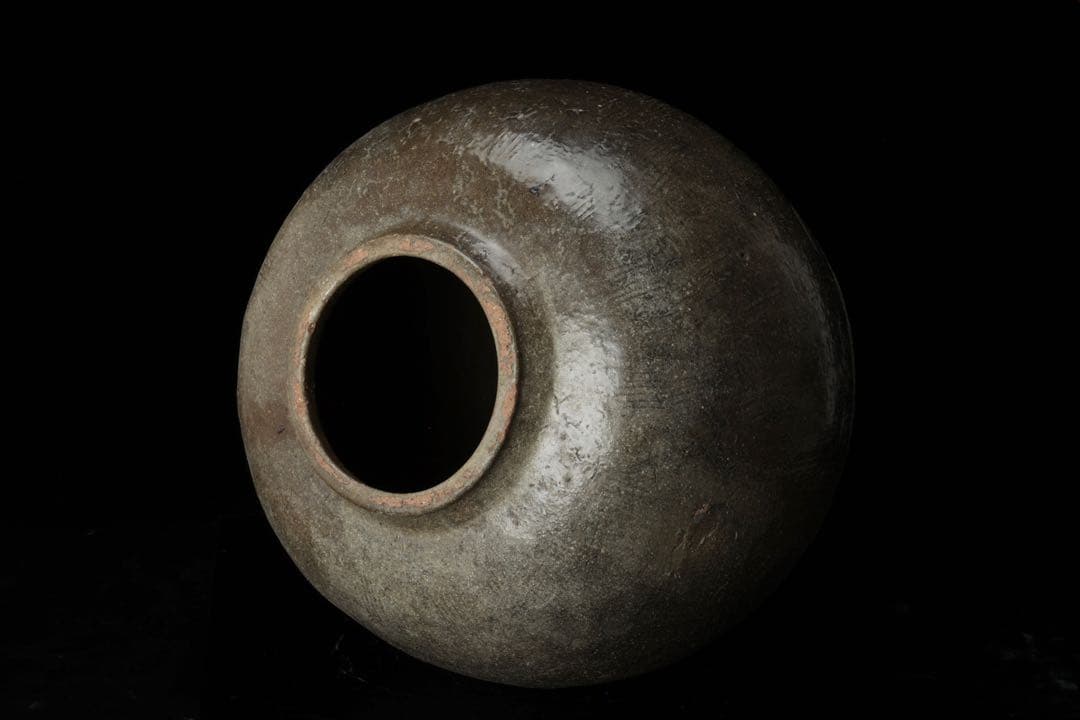 時代 古備前 自然釉 信楽 大壺 41cm 重さ15kg 花瓶 花器 古美術品