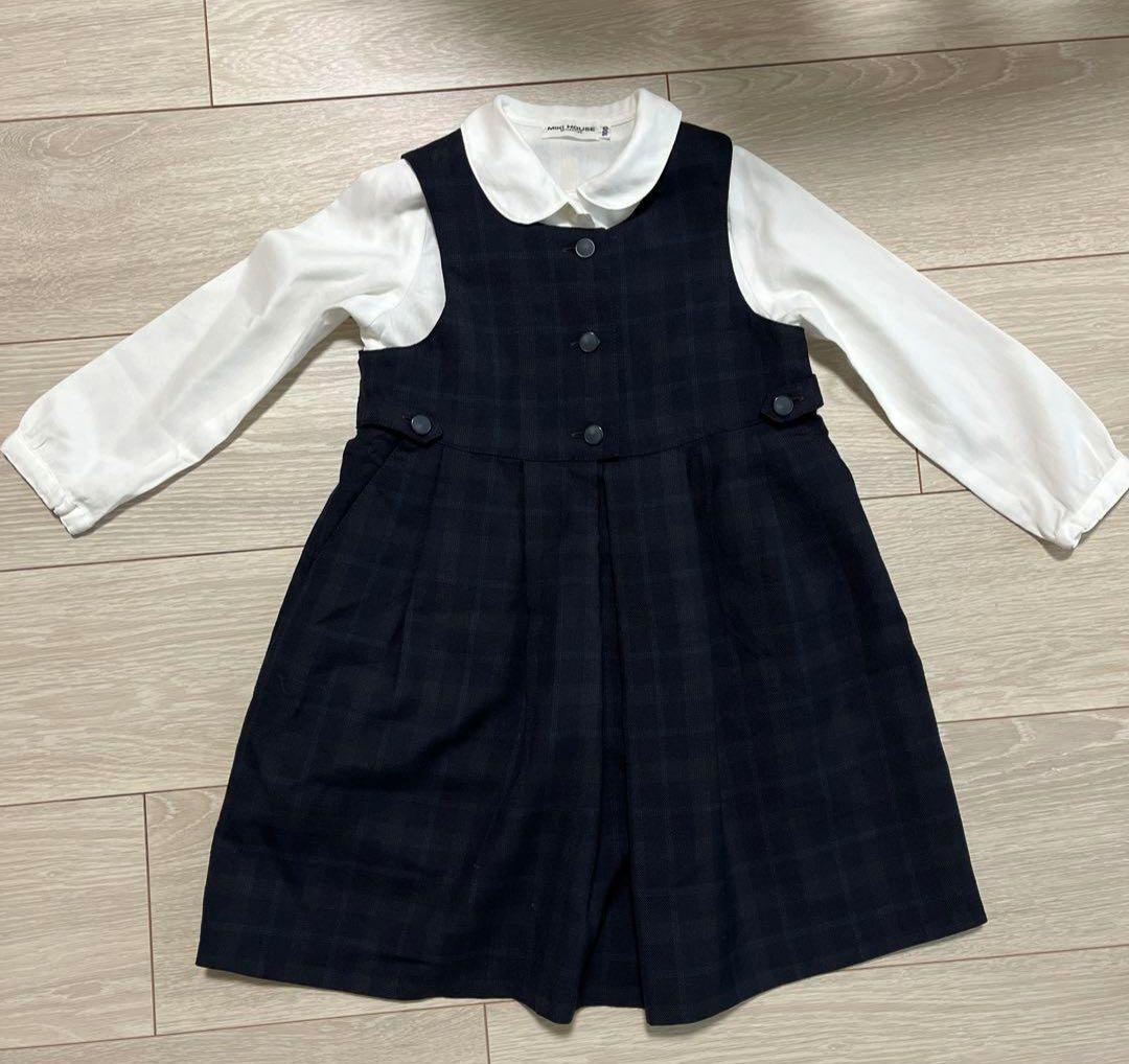 ミキハウス　フォーマル、受験女の子3点セット100サイズ