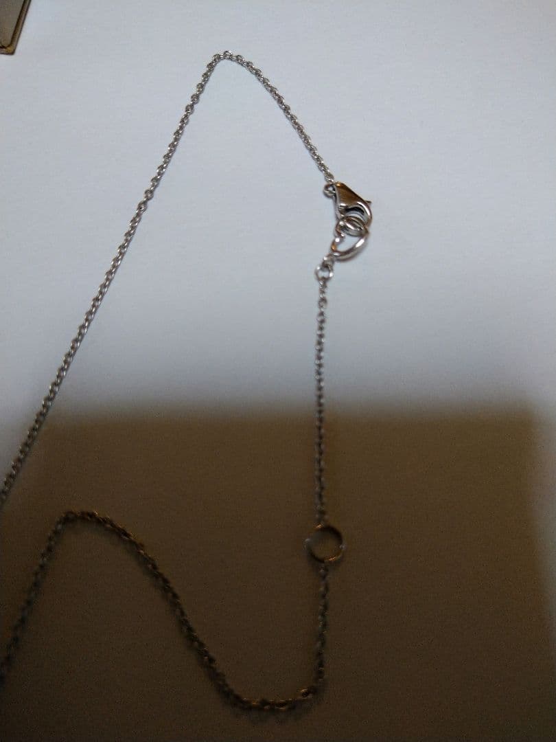 値下げポンテヴェキオ ダイヤモンド ネックレス K18WG ダブルクロス