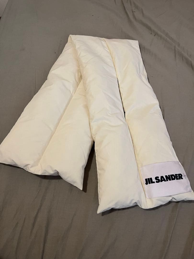 JIL SANDER＋ダウンスカーフ ホワイト ユニセックス 購入後試着のみ