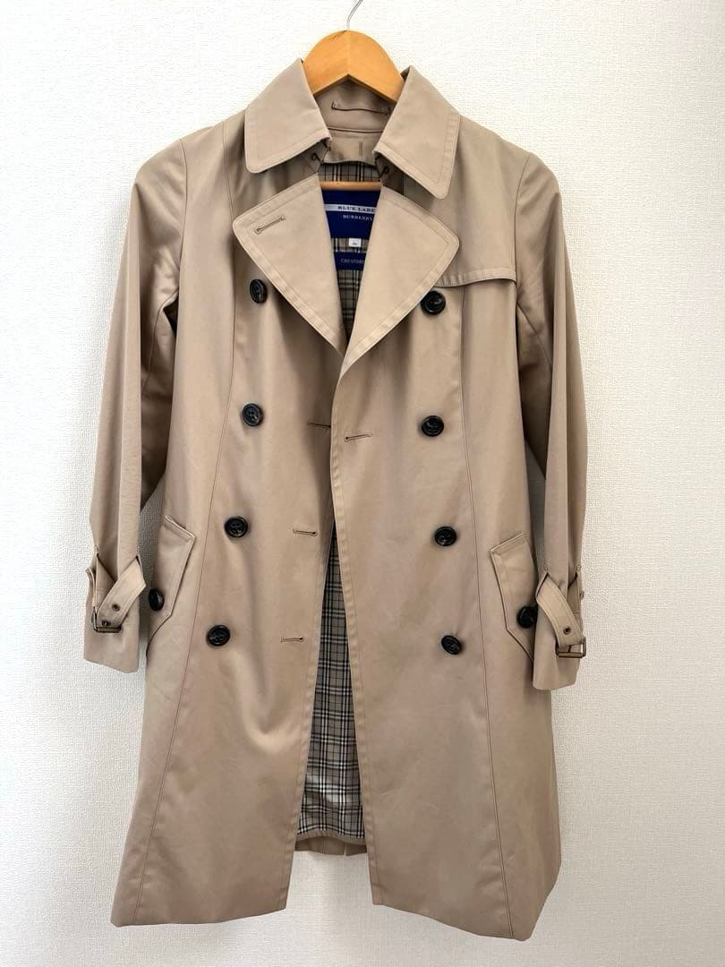 【美品】BURBERRY BLUE LABEL トレンチコート ベージュ 36