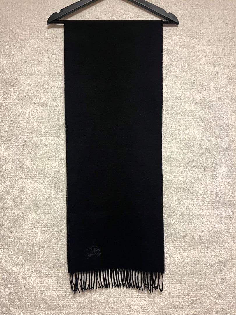 BURBERRY　バーバリー　マフラー　カシミア100％　ブラック