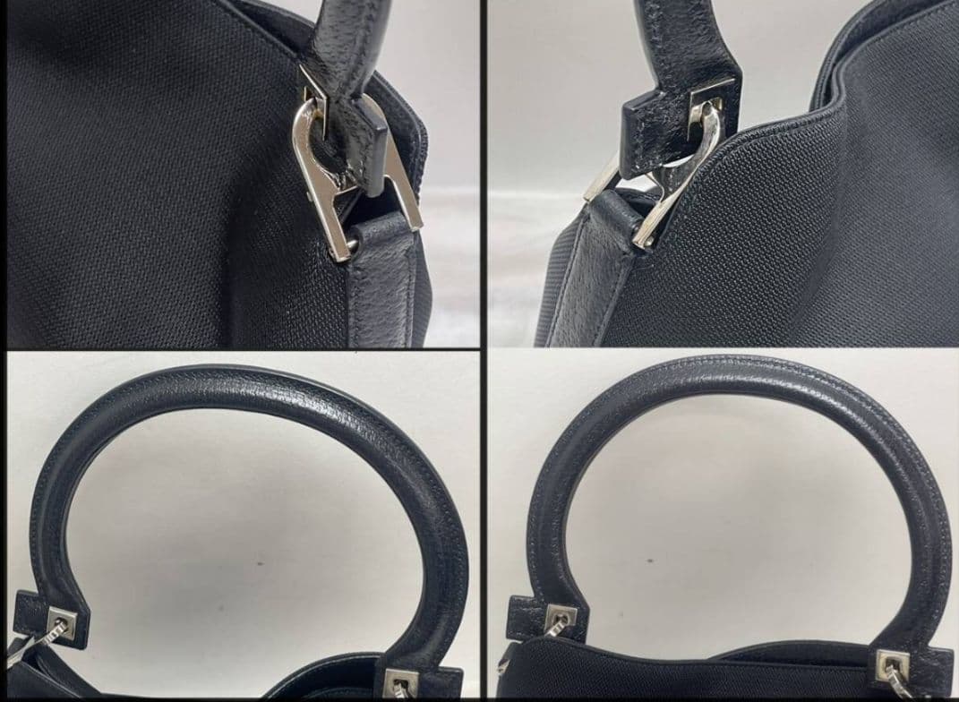 Salvatore Ferragamo ブラック ハンドバッグ