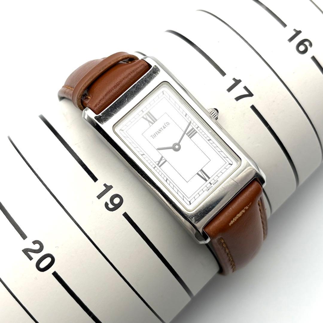 【良品・稼働品】ティファニー TIFFANY&CO クラシック レクタンギュラー