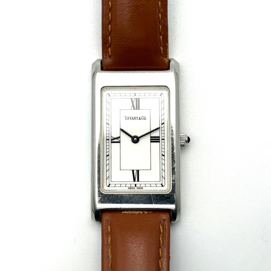 【良品・稼働品】ティファニー TIFFANY&CO クラシック レクタンギュラー