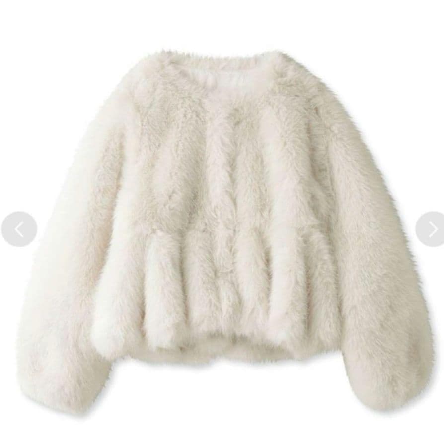 ビビィ Bibiy RAMONA PEPURAMU COAT WHITE ファー