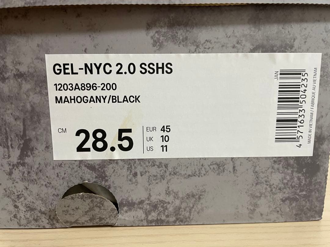 Asics Gel-NYC 2.0 SSHS MAHOGANY 28.5 新品