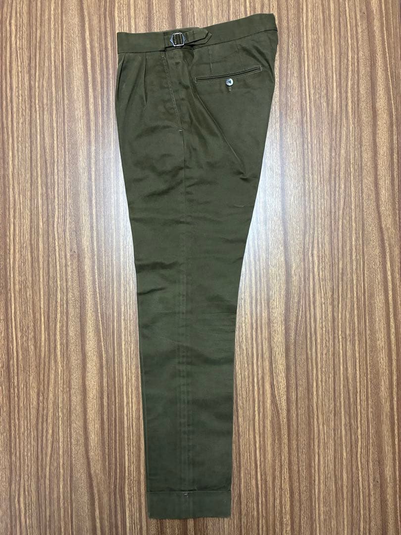 GTA HERRICK エリック コットン 2プリーツ サイドアジャスターパンツ