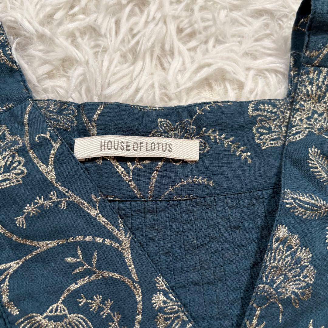美品✨ ハウスオブロータス　2025✨　ハクプリント カフタン ワンピース