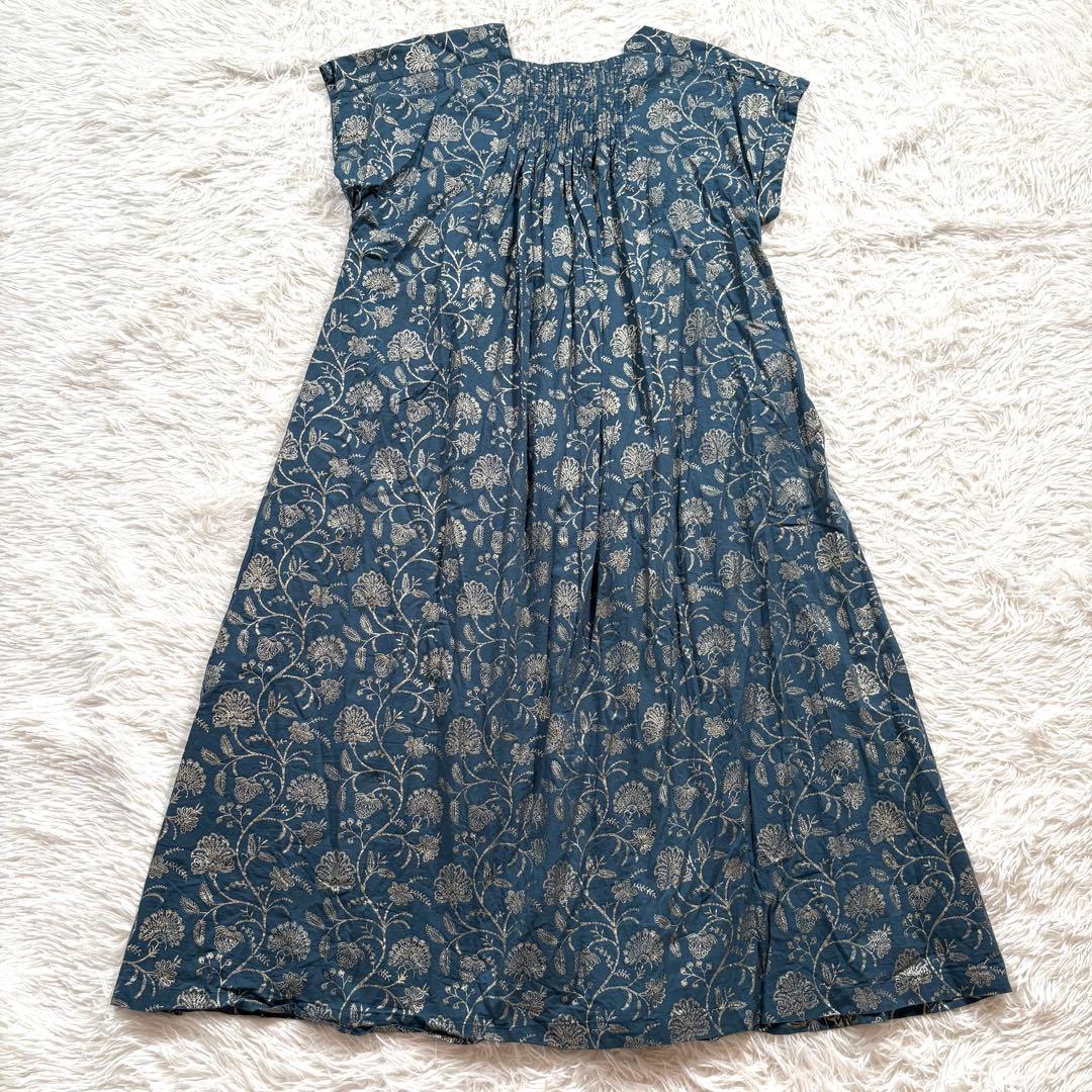 美品✨ ハウスオブロータス　2025✨　ハクプリント カフタン ワンピース