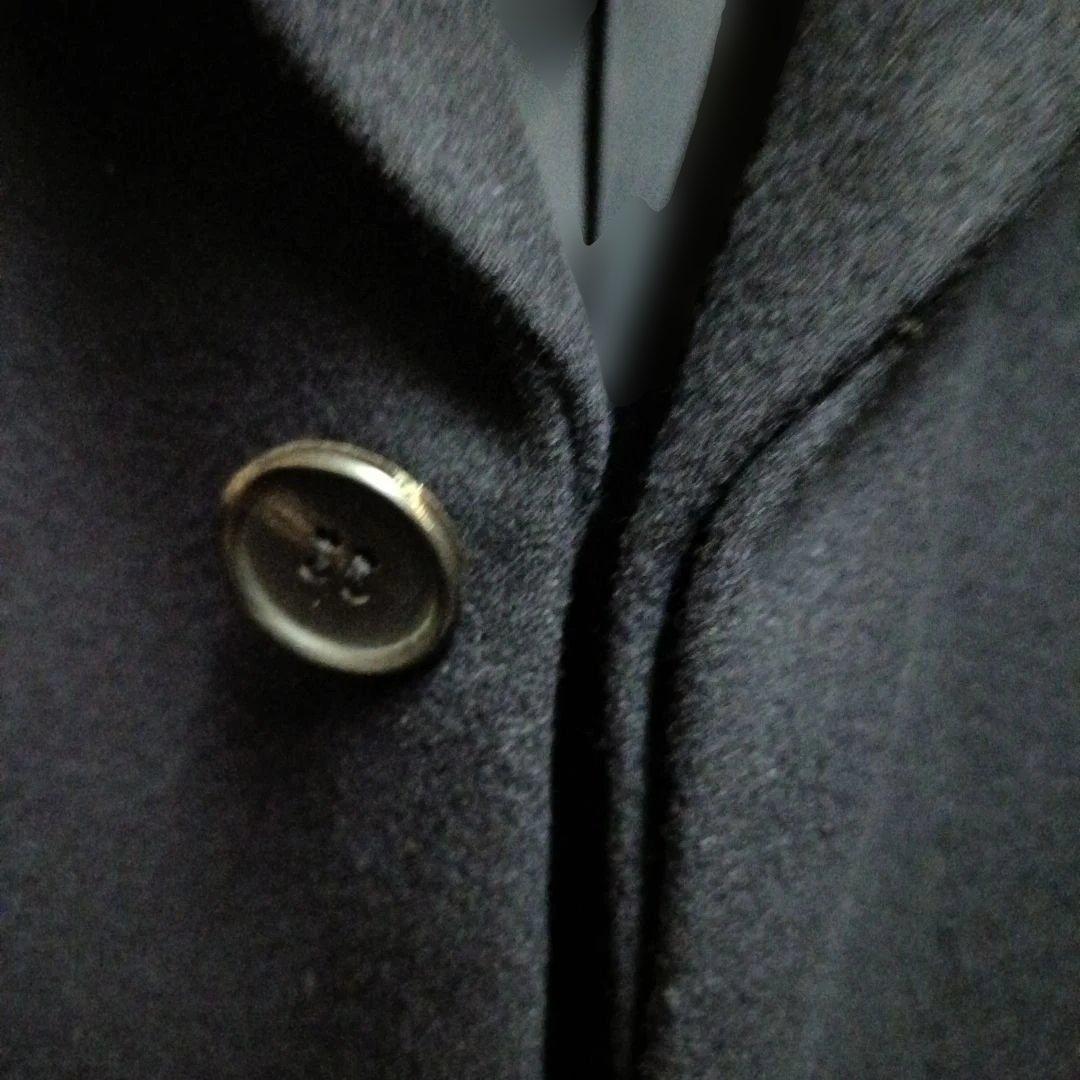 ろうと！！niuhans super140's ネイビー チェスターコート