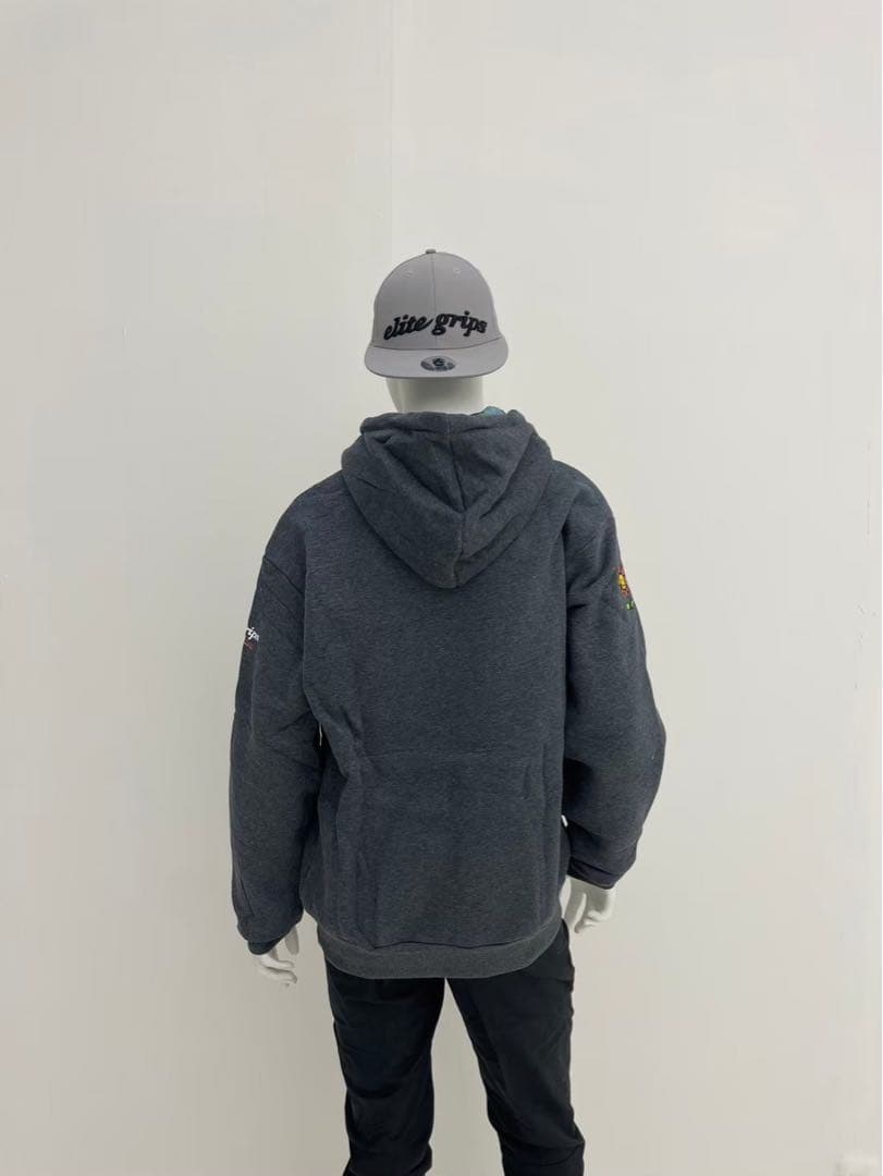 エリートグリップ　ROUGH WATERS フード付パーカー グレー　L 新品