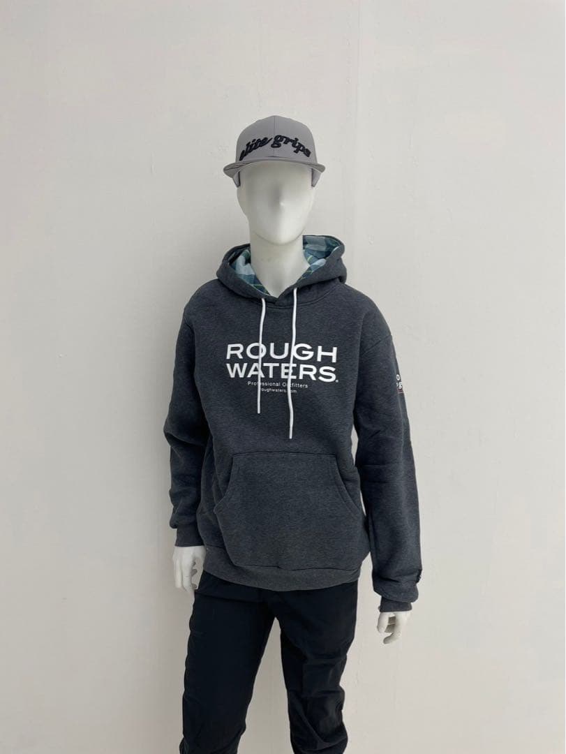 エリートグリップ　ROUGH WATERS フード付パーカー グレー　L 新品