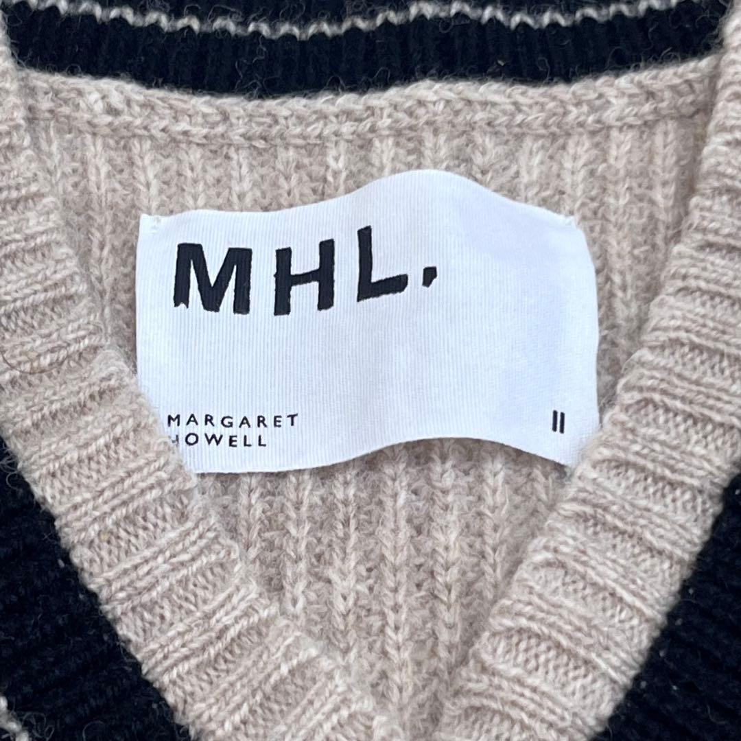 MHL. サイズ2 ウール　ニットベスト　ベージュ