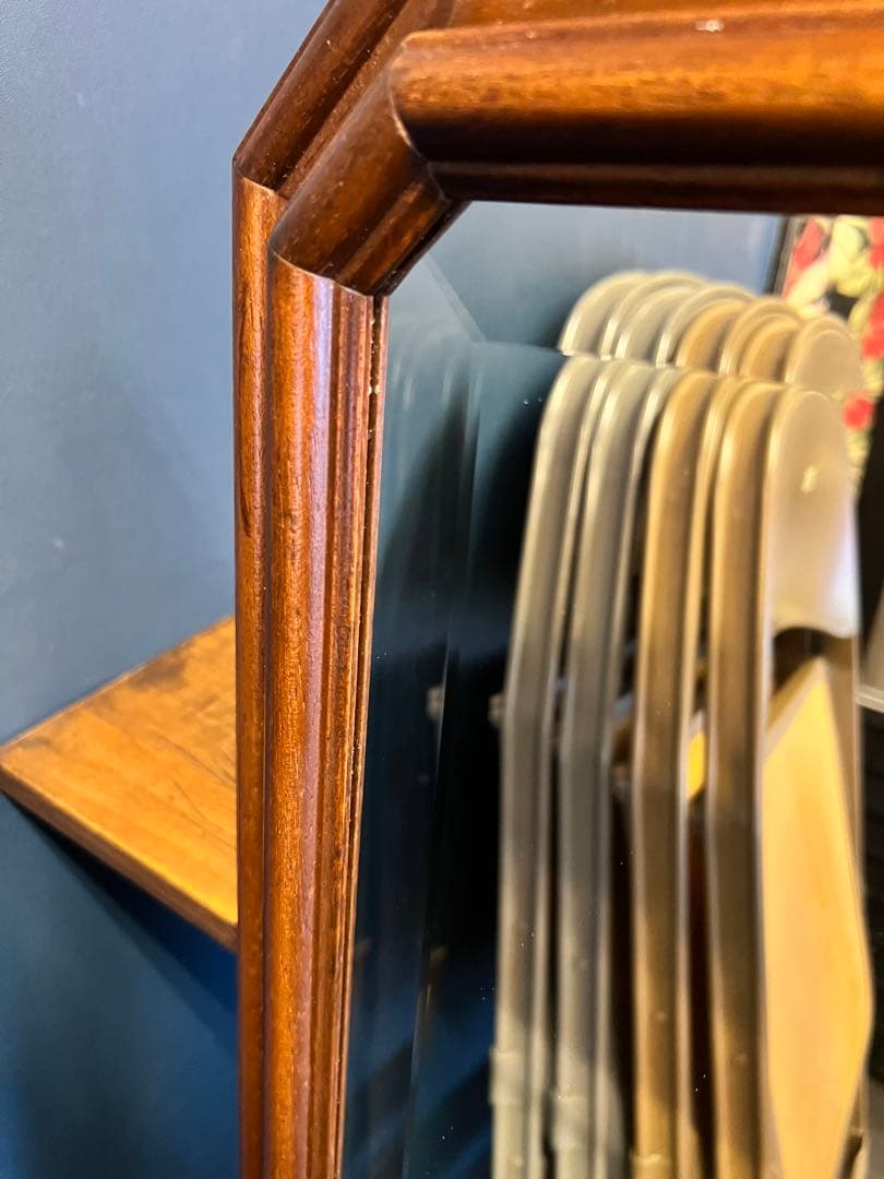 アンティーク イタリア製 八角形 オクトゴナル ミラー ビンテージ 全身鏡