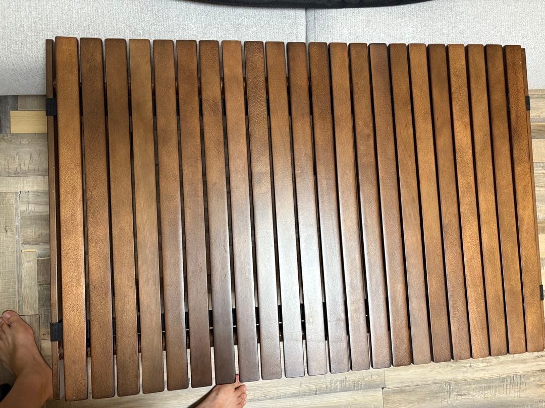 サイドテーブル付　ハイランダー　ウッドロールテーブル　90センチ