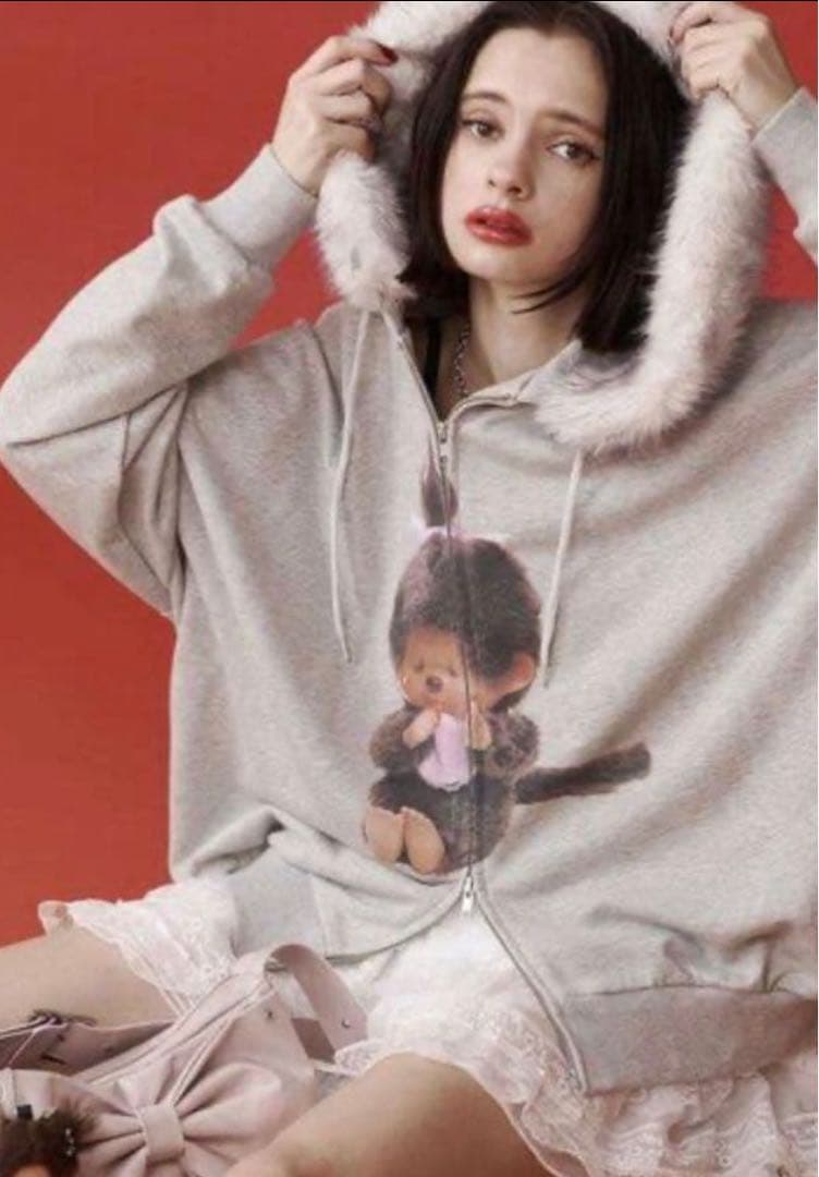 jouetie モンチッチ ファードッキングZIPフーディー