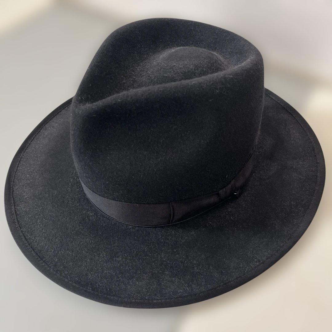 ショット×ステットソン ワンスター ファーハット ブラック 57cm