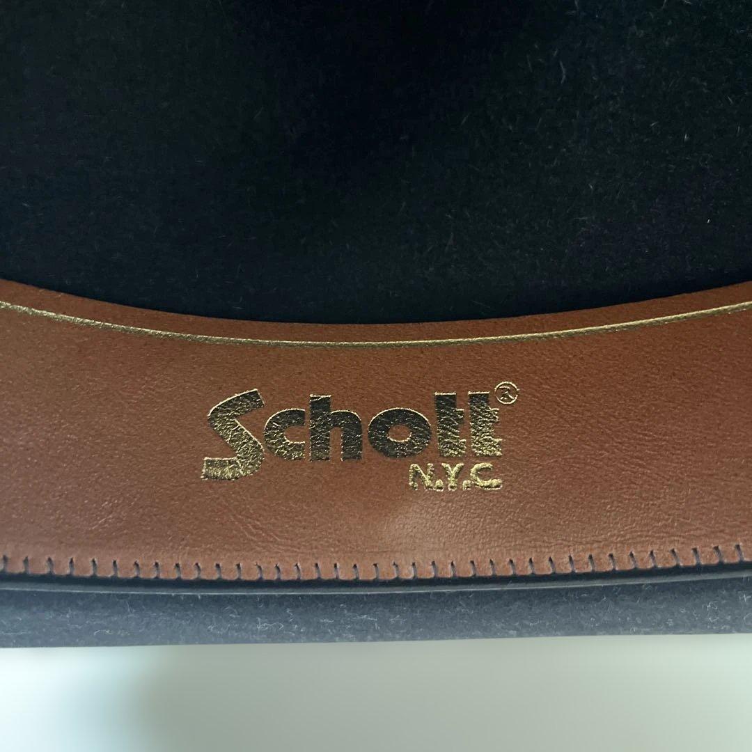 ショット×ステットソン ワンスター ファーハット ブラック 57cm