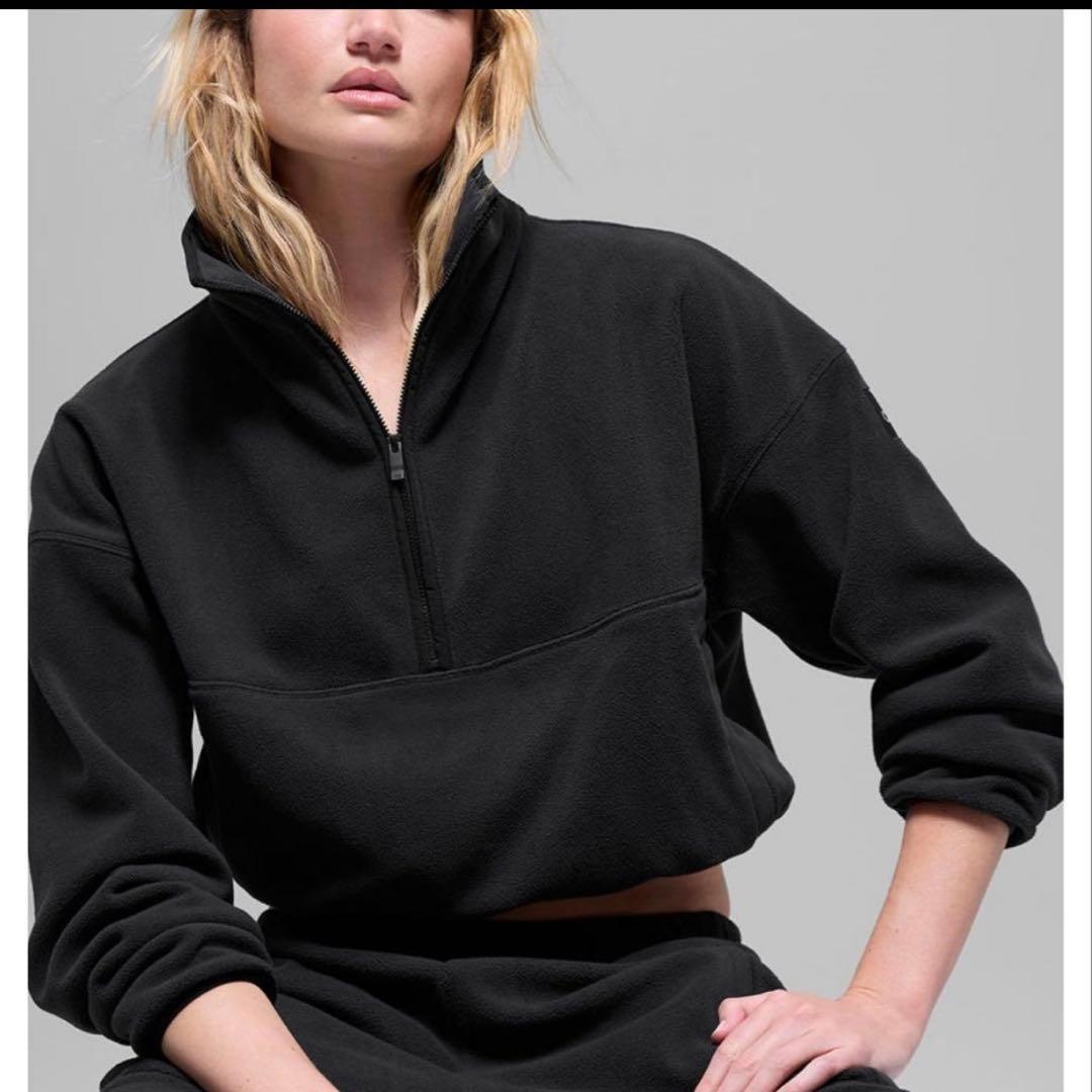 alo リラックスフィット フリース トレーナーXXS