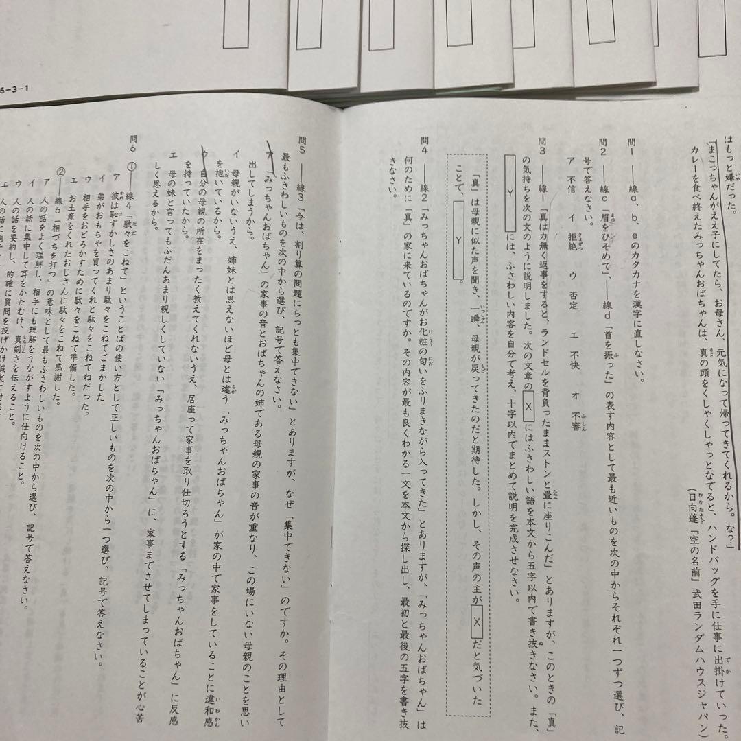 2024　SAPIX SS/冬期講習/正月特訓 早稲田系対策プリント 24回分