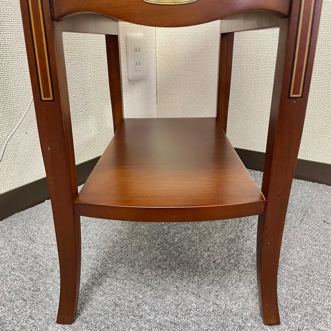 【良品】Venezia サイドテーブル 引出し付 クラシック調