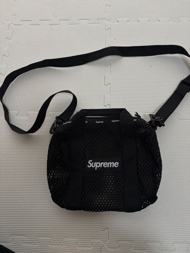 バッグ supreme 23ss Mesh Mini Duffle Bag Black