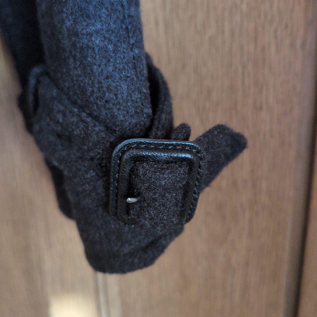 HERMES ダークグレー ピーコート