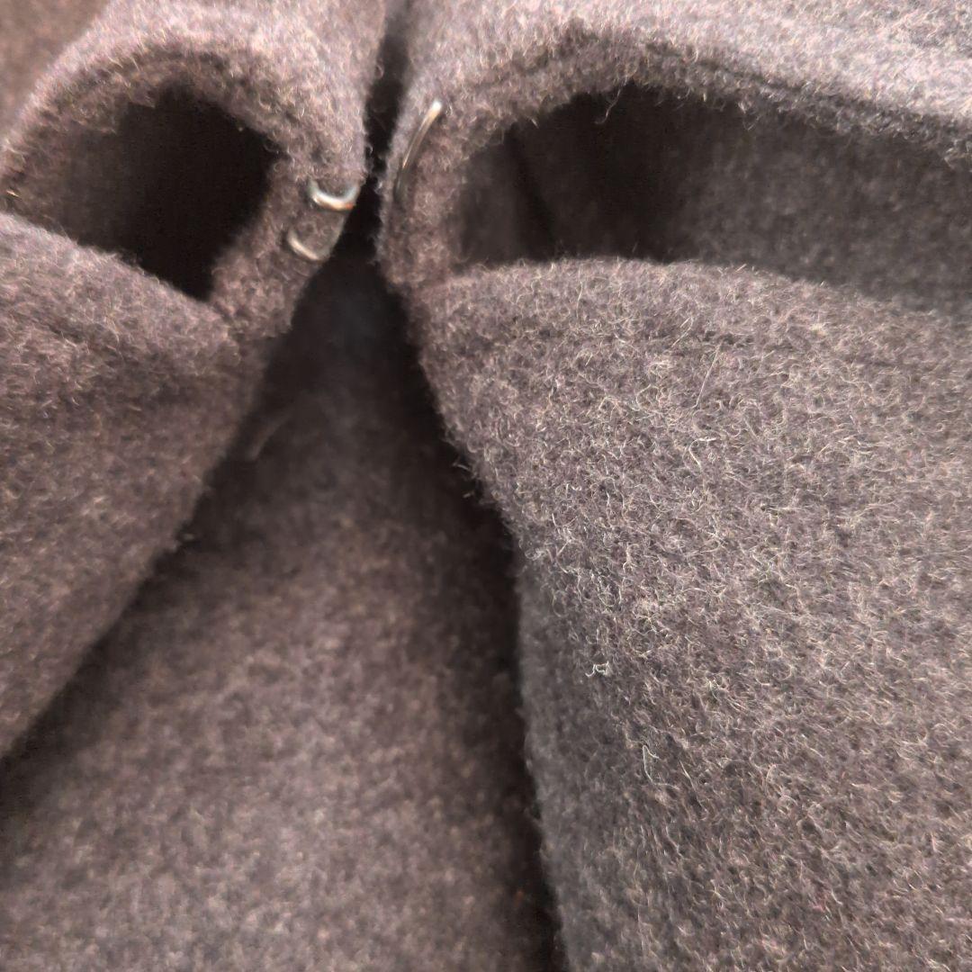 HERMES ダークグレー ピーコート