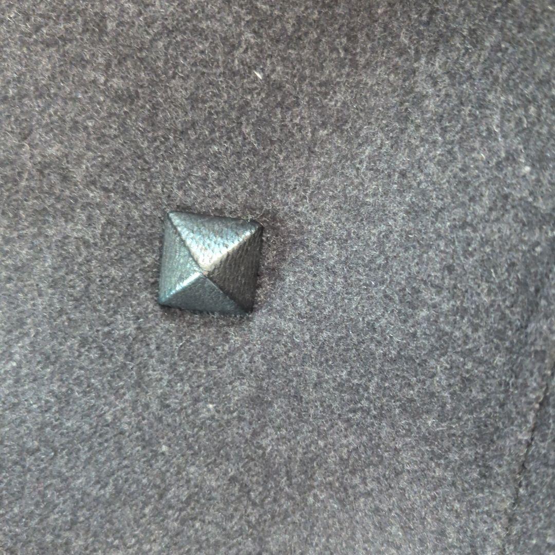 HERMES ダークグレー ピーコート