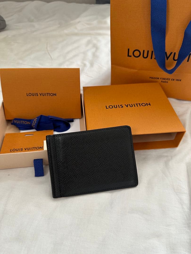 Louis Vuitton マネークリップ ブラック　タイガ