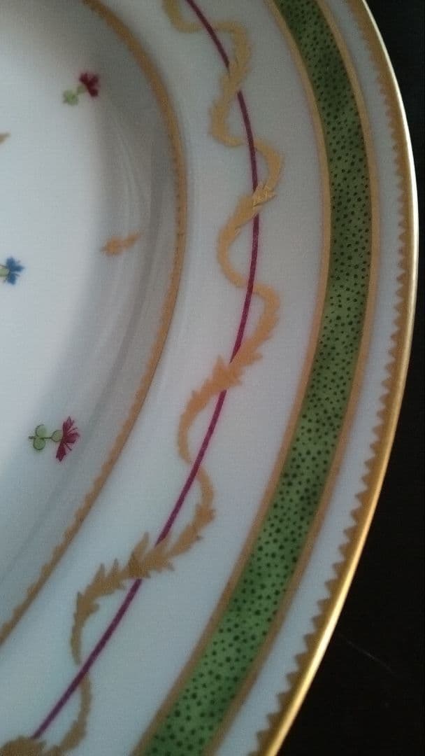 アビランド　リモージュ　ヴューパリ ヴェール　オーパル大皿　グリーン フランス