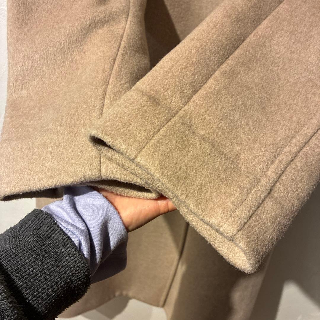 美品シンプリシテェSIMPLICITE 22AW Wビーバースタンドカラーコート