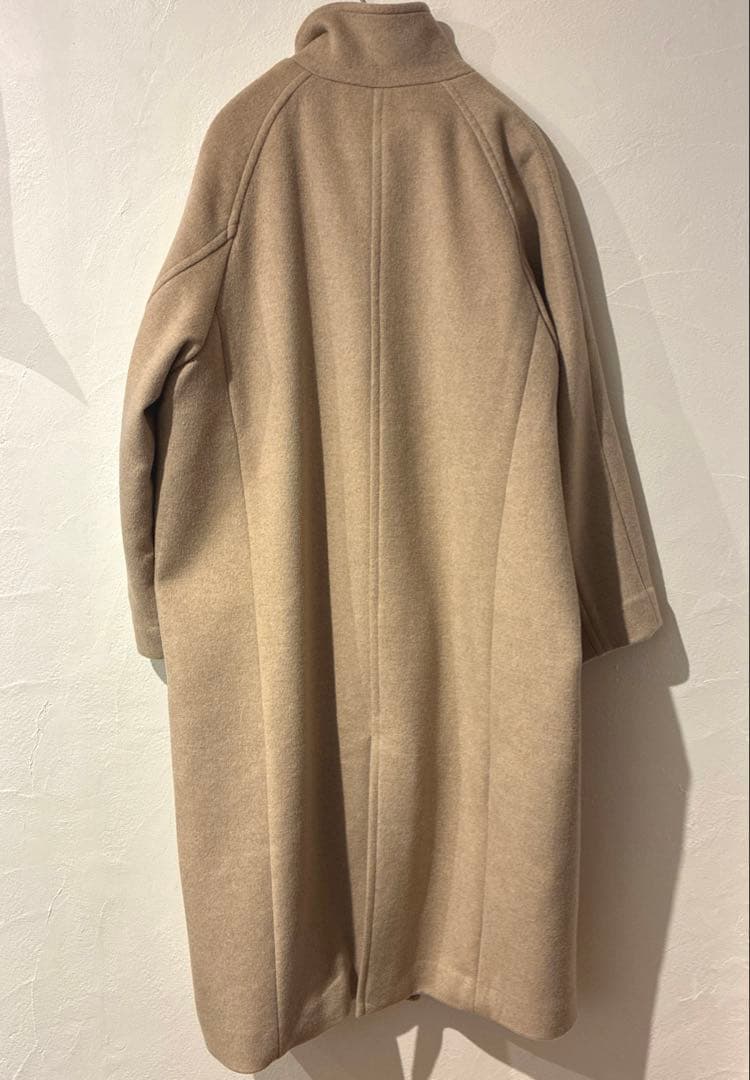 美品シンプリシテェSIMPLICITE 22AW Wビーバースタンドカラーコート