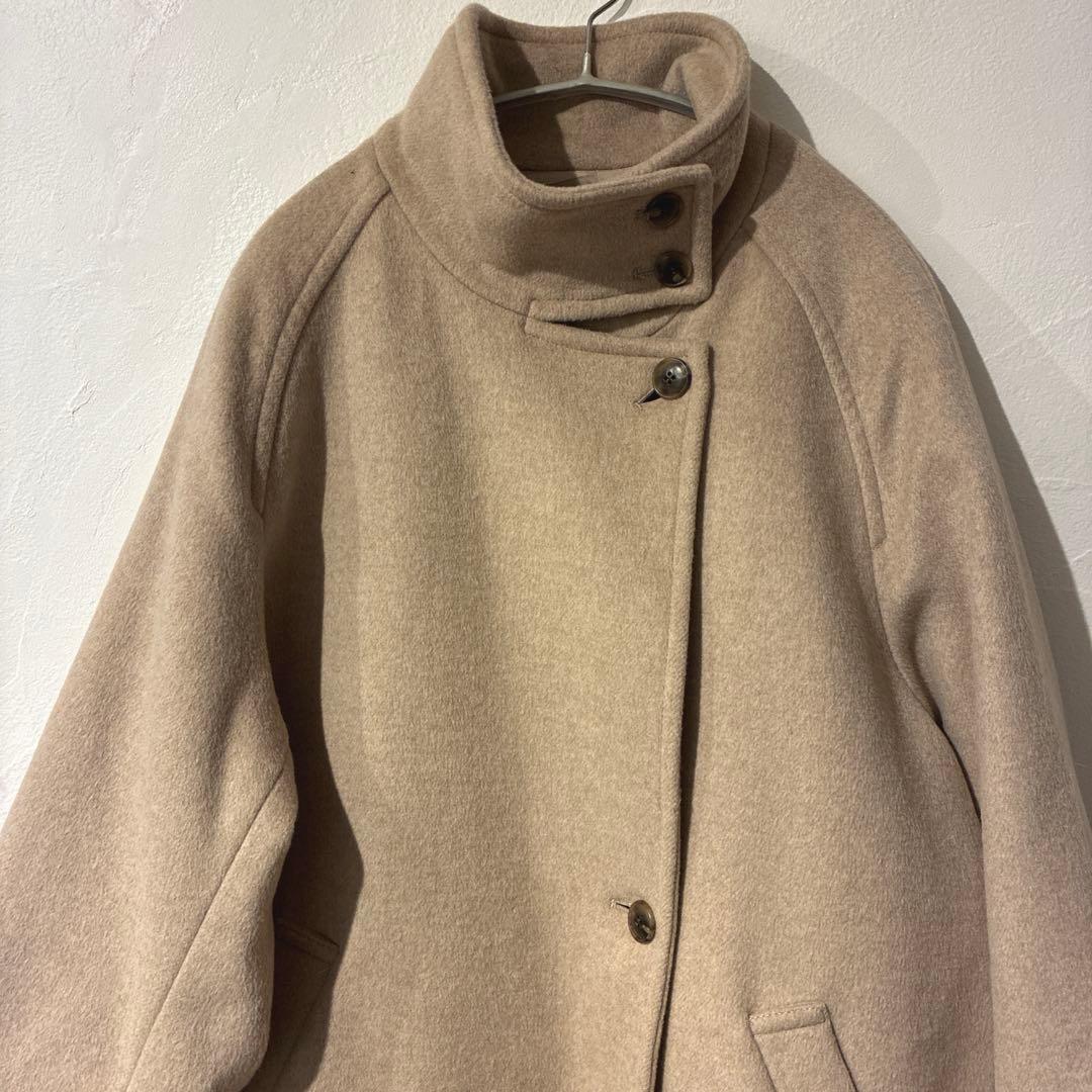 美品シンプリシテェSIMPLICITE 22AW Wビーバースタンドカラーコート