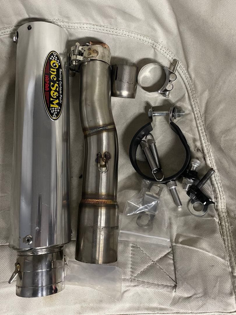 純正エキパイ専用 50.8mm マフラーVT250F FC MC08 ワンズ管