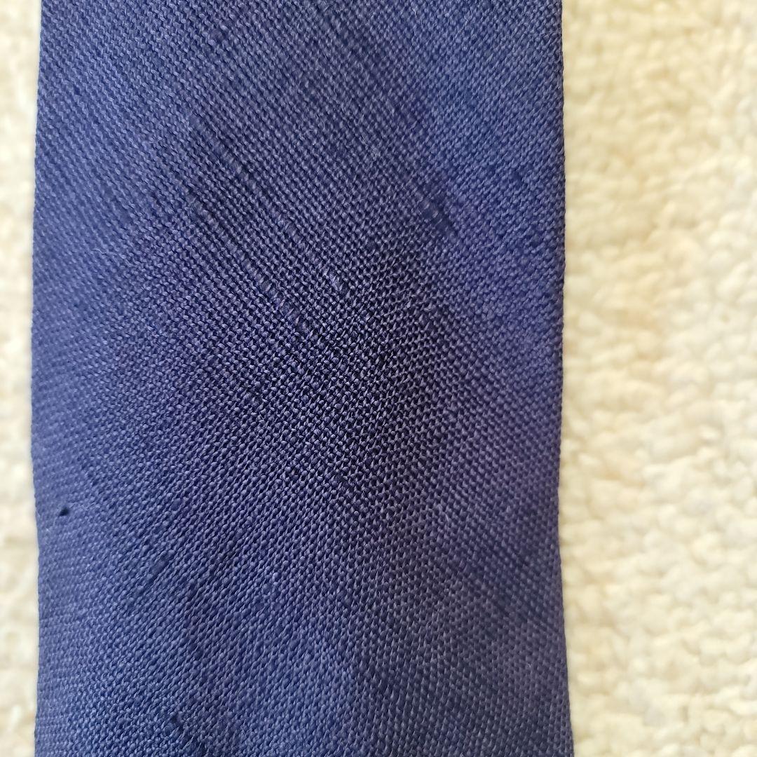 ポロ刺繍ネイビー ネクタイ