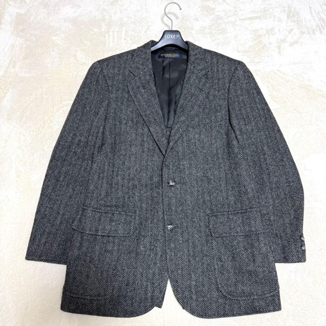 美品 ブルックスブラザーズ ヘリンボーン 段返り ヴィンテージ ジャケット