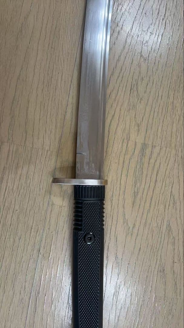 戦術打刀 模造刀 1060 鋼刃 木塗装鞘 TPR 柄 日本刀 居合刀