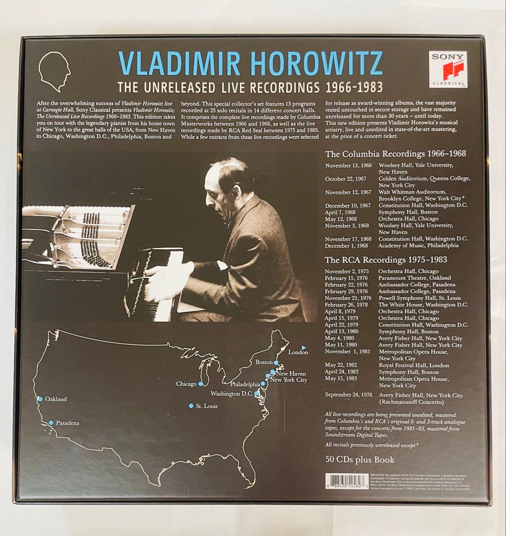 ホロヴィッツ 未発表ライブ録音集(1966-83)50CD 生産限定 日本語訳付