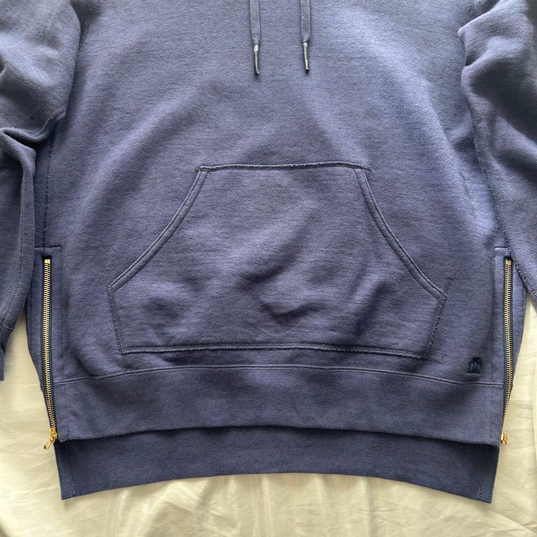 お値下げ！【Drawer】コットンパーカー フーディー カシミヤ ブルー系 2