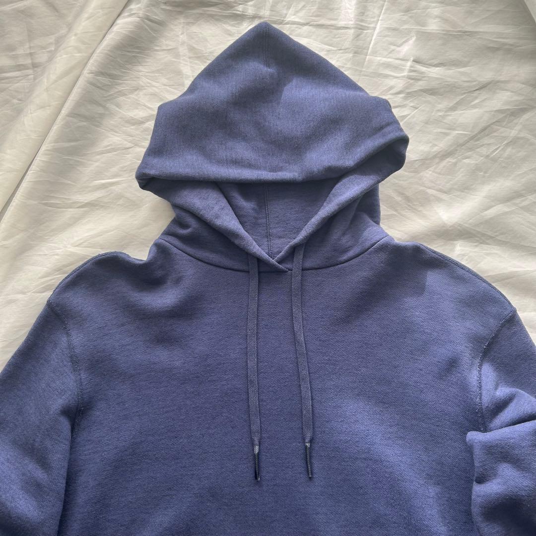 お値下げ！【Drawer】コットンパーカー フーディー カシミヤ ブルー系 2